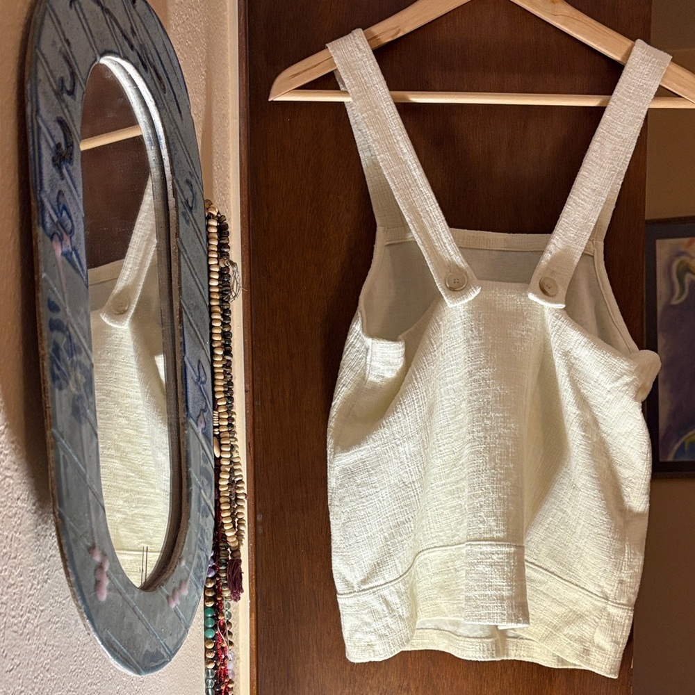 Madewell Elegant Cream Women's Top - Picture 2 of 6